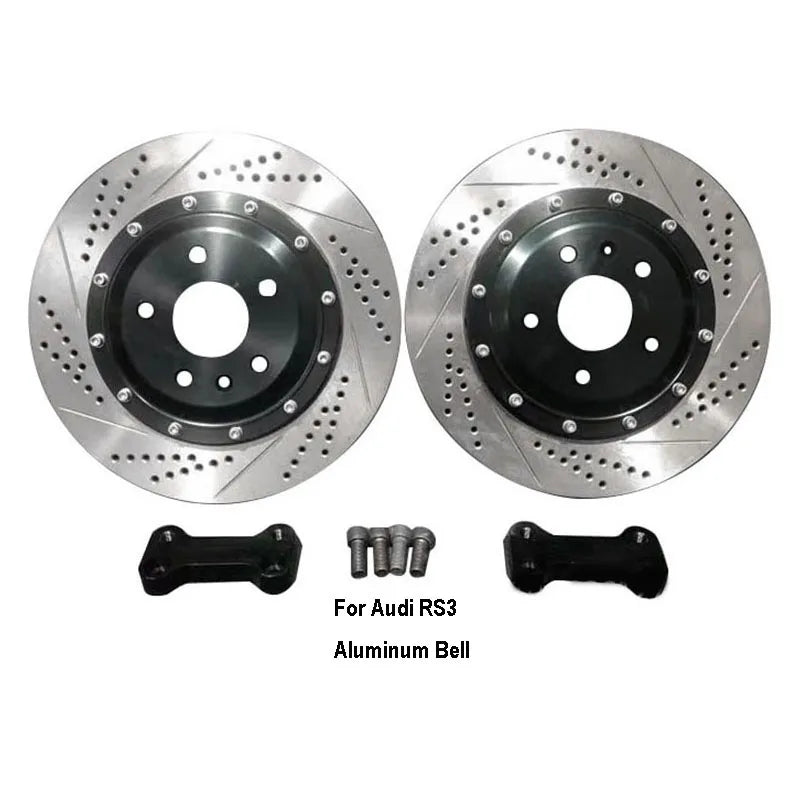 Brake Disc With Center Bell and Bracket for Audi RS3 Rear